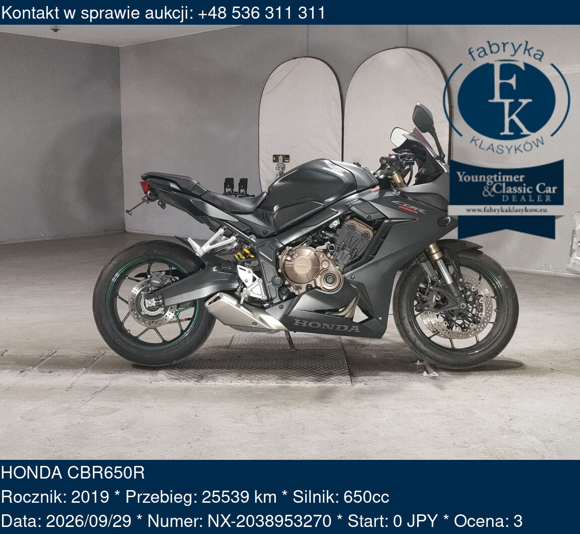 HONDA CBR650R 2019 - zdjęcie 2