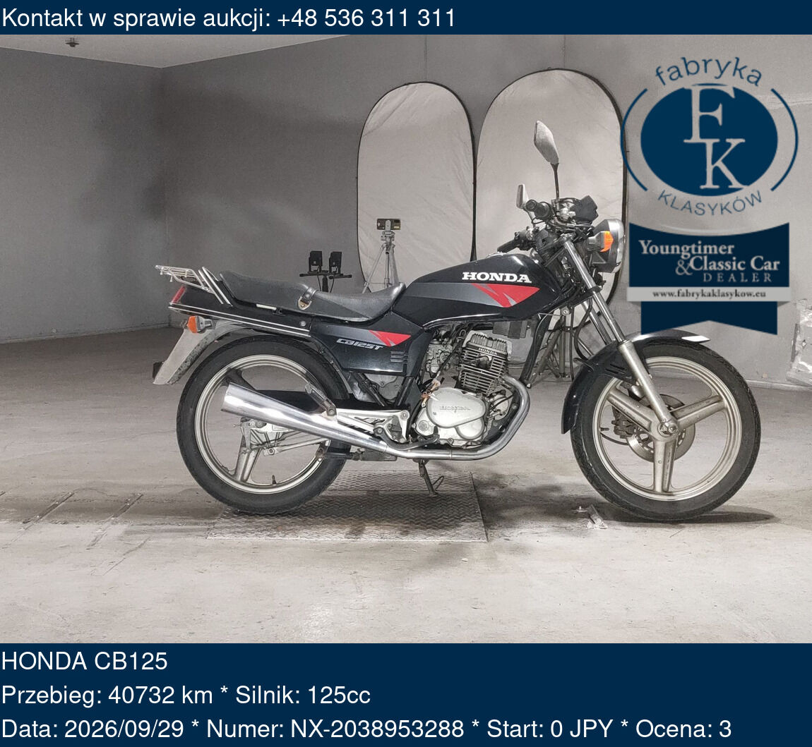 HONDA CB125  - zdjęcie 2
