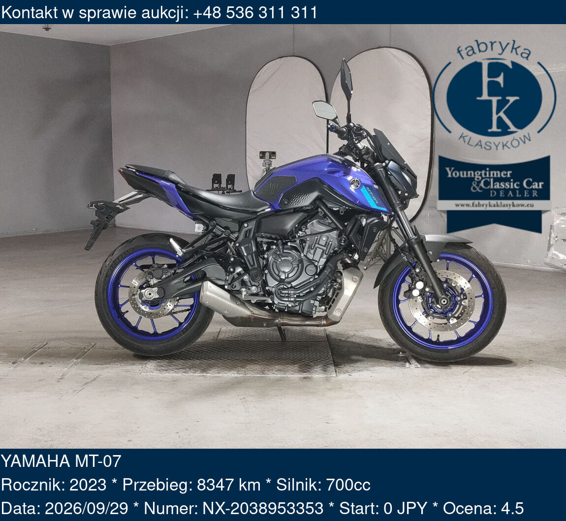 YAMAHA MT-07 2023 - zdjęcie 2