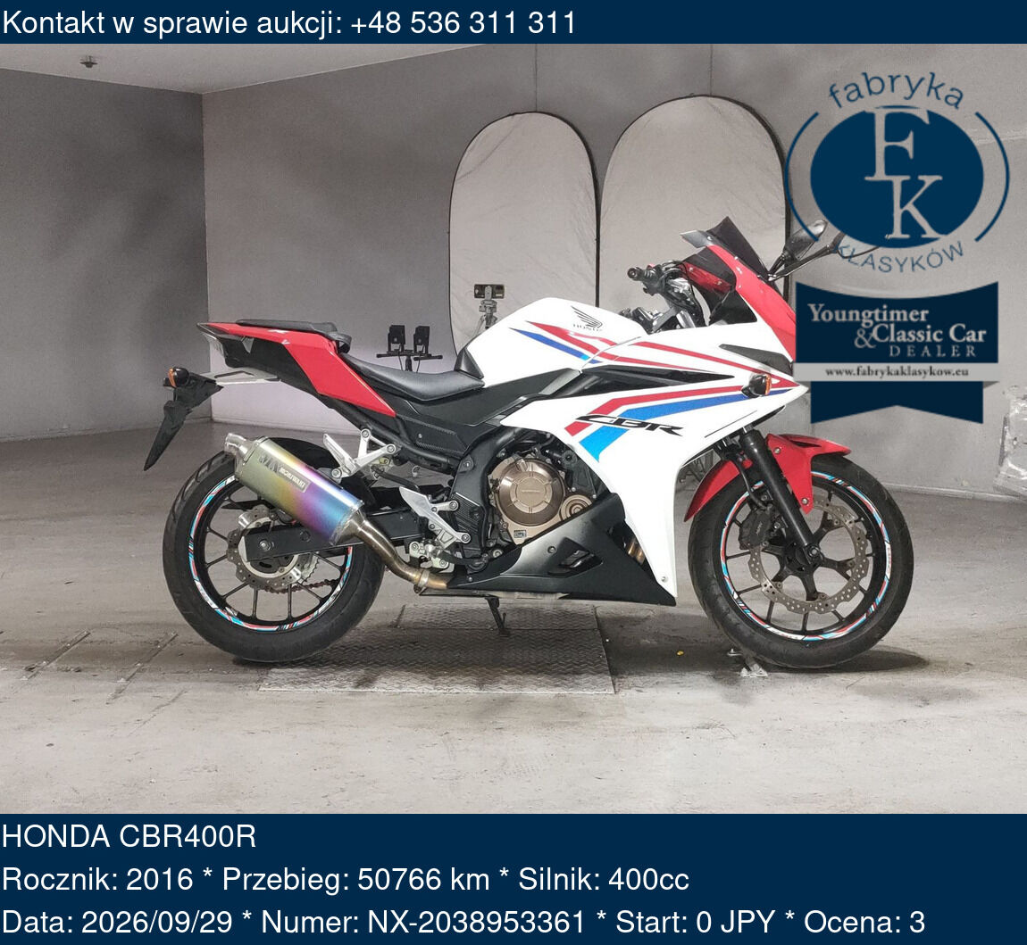 HONDA CBR400R 2016 - zdjęcie 2