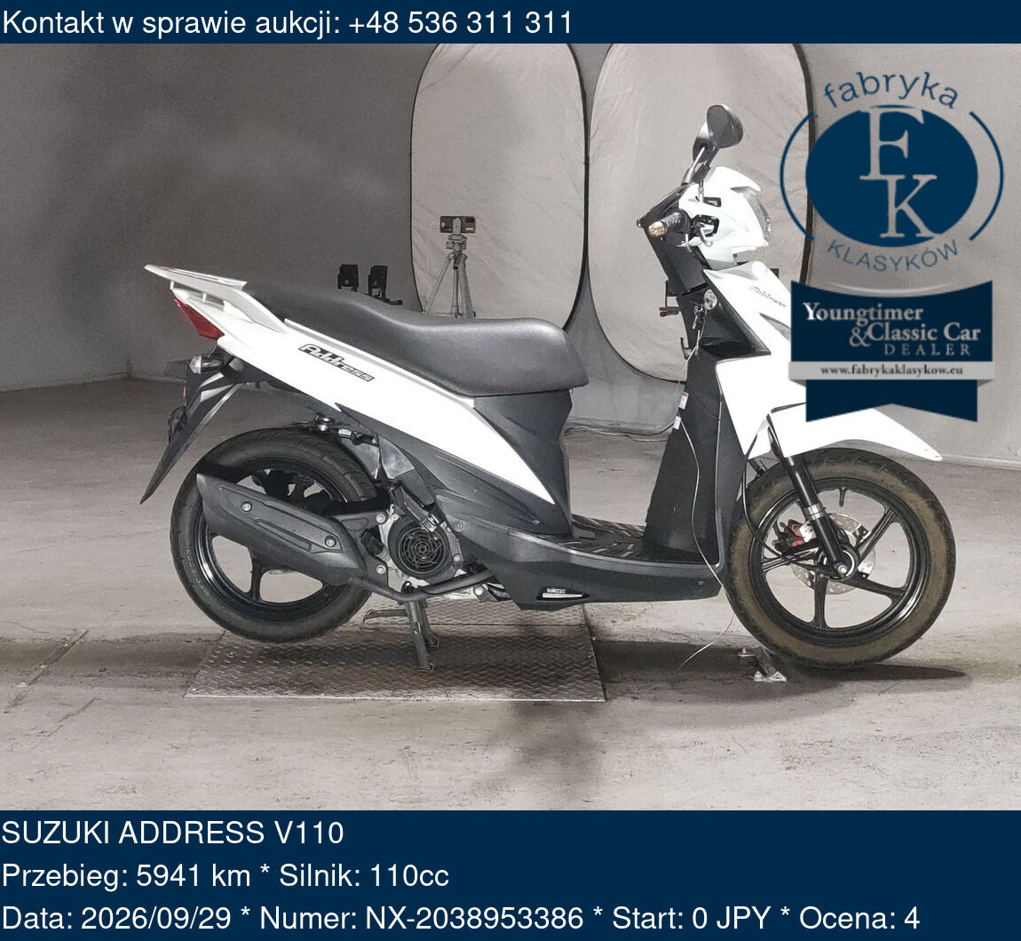 SUZUKI ADDRESS V110  - zdjęcie 2