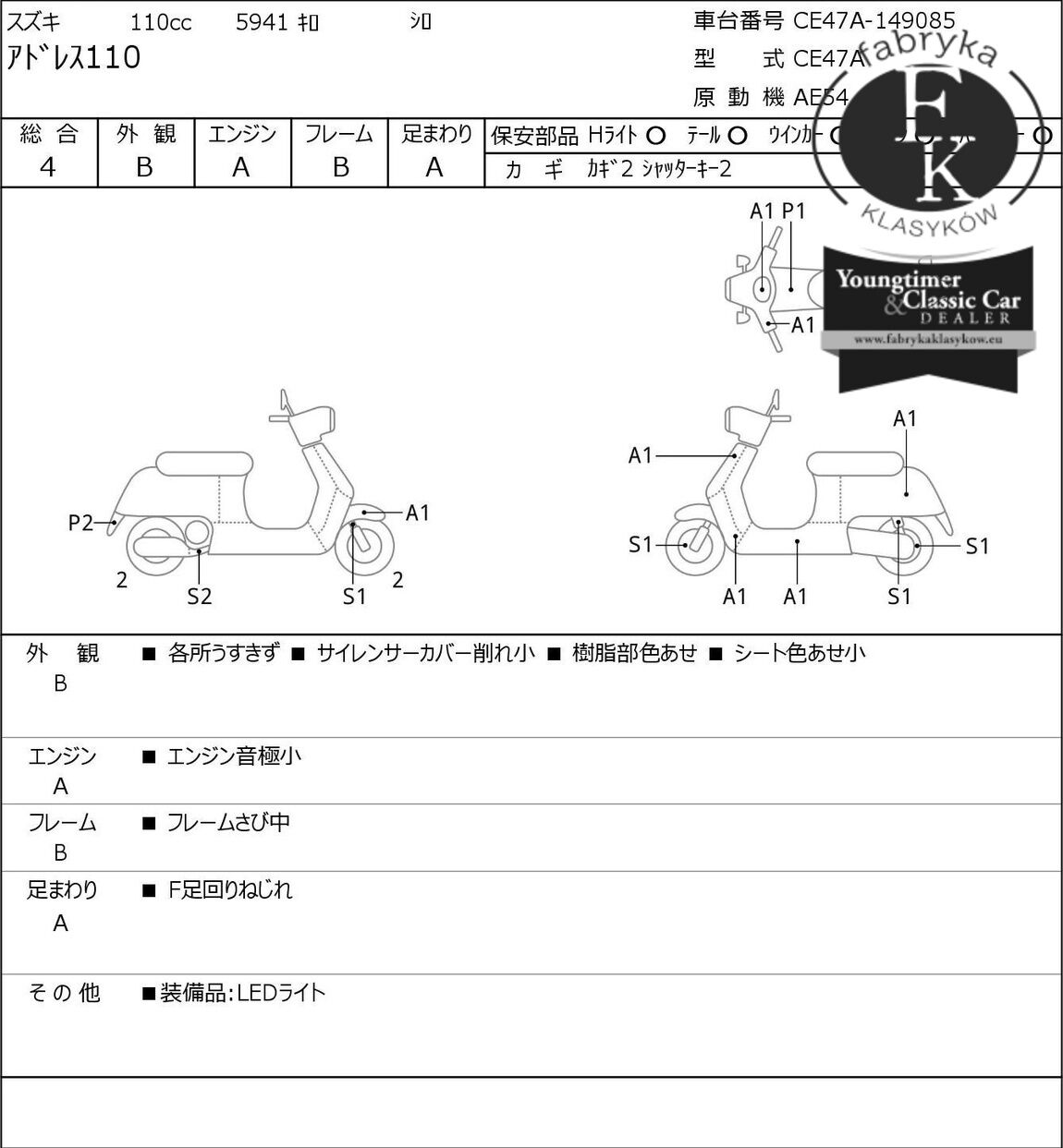 SUZUKI ADDRESS V110  - zdjęcie 7