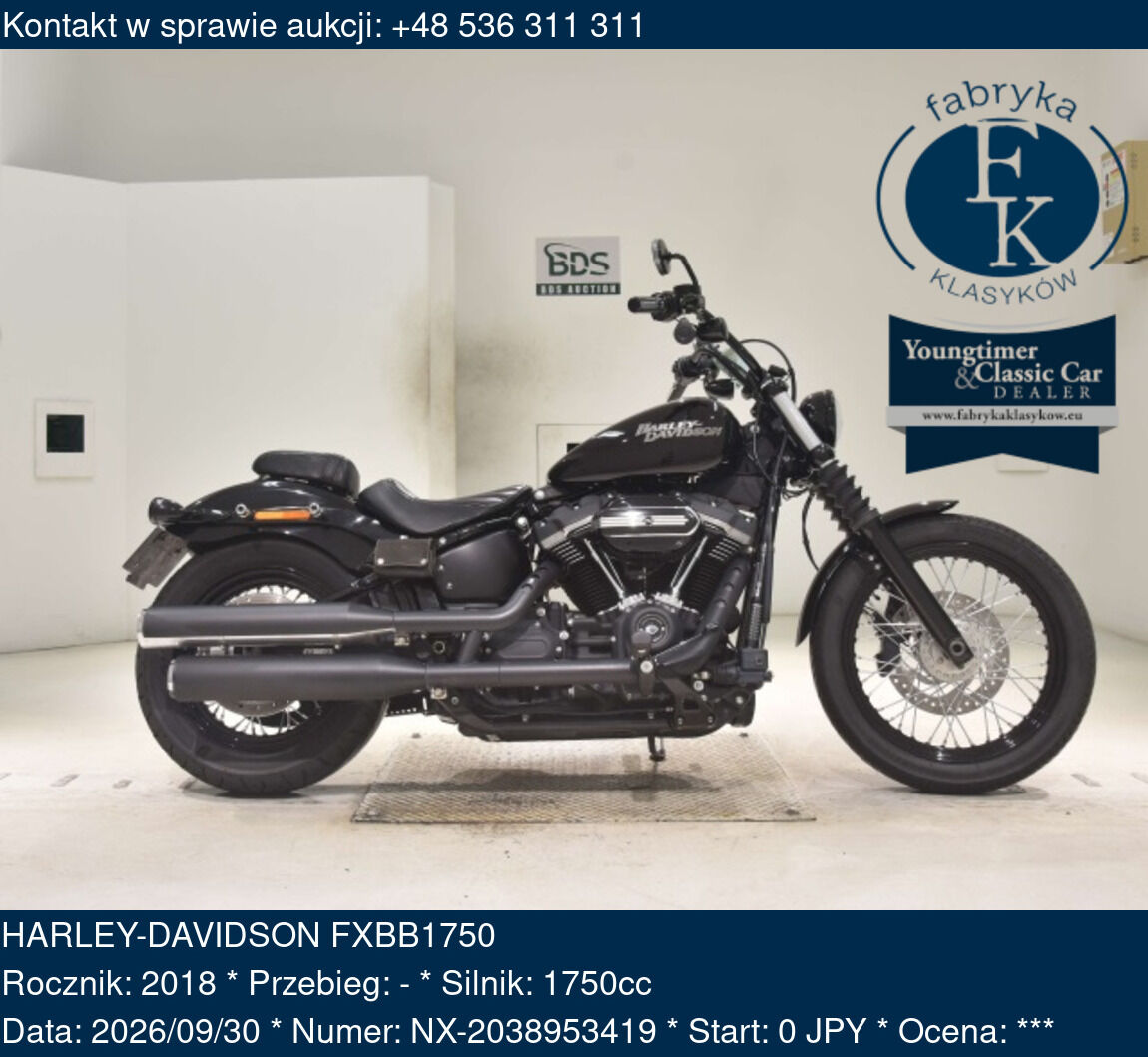 HARLEY-DAVIDSON FXBB1750 2018 - zdjęcie 2