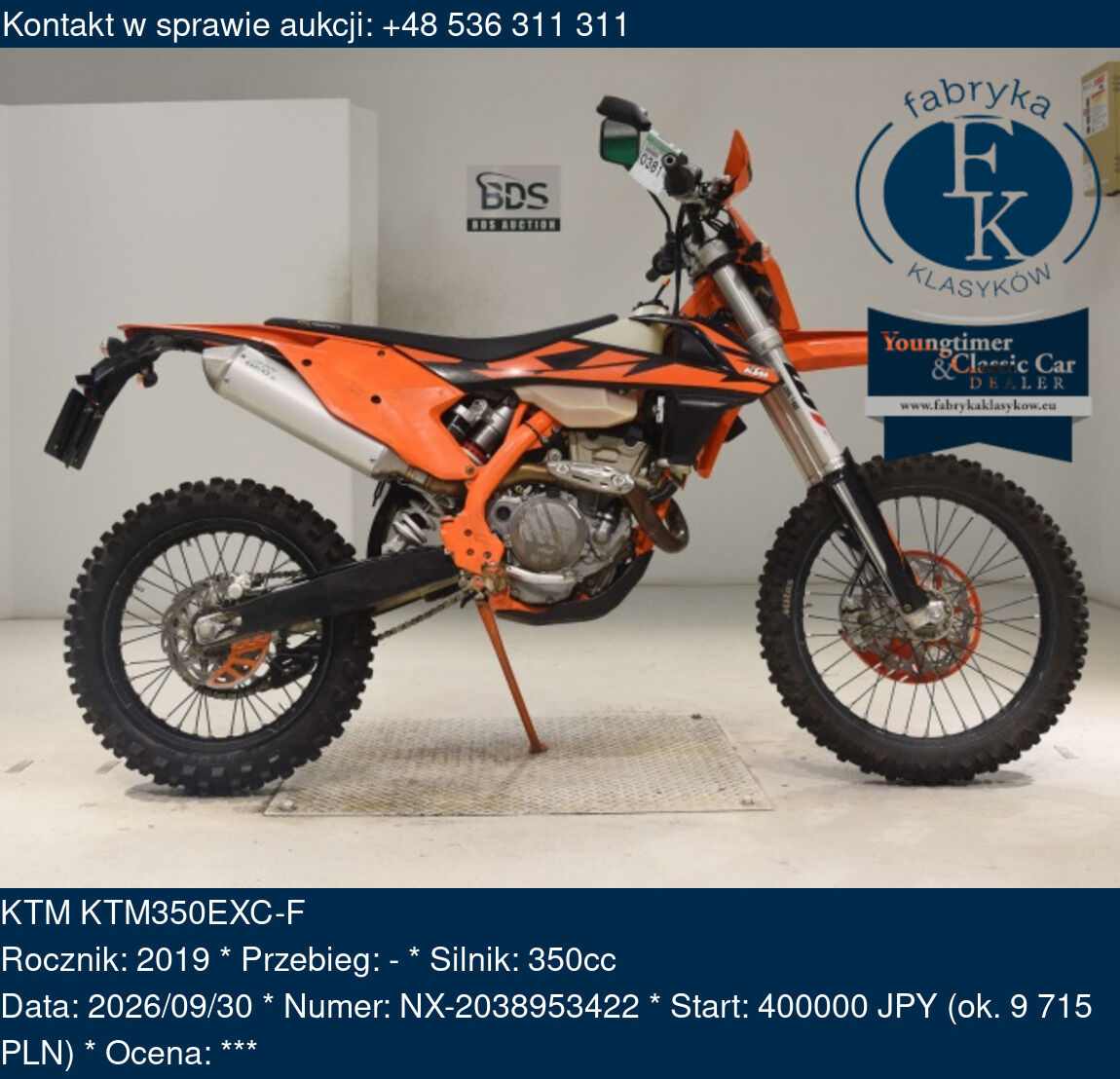 KTM KTM350EXC-F 2019 - zdjęcie 2