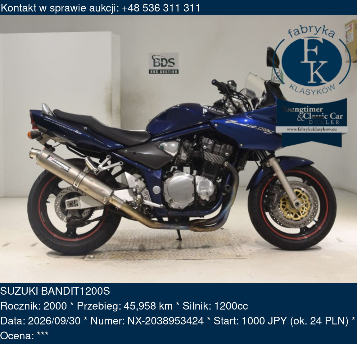 SUZUKI BANDIT1200S 2000 - zdjęcie 2