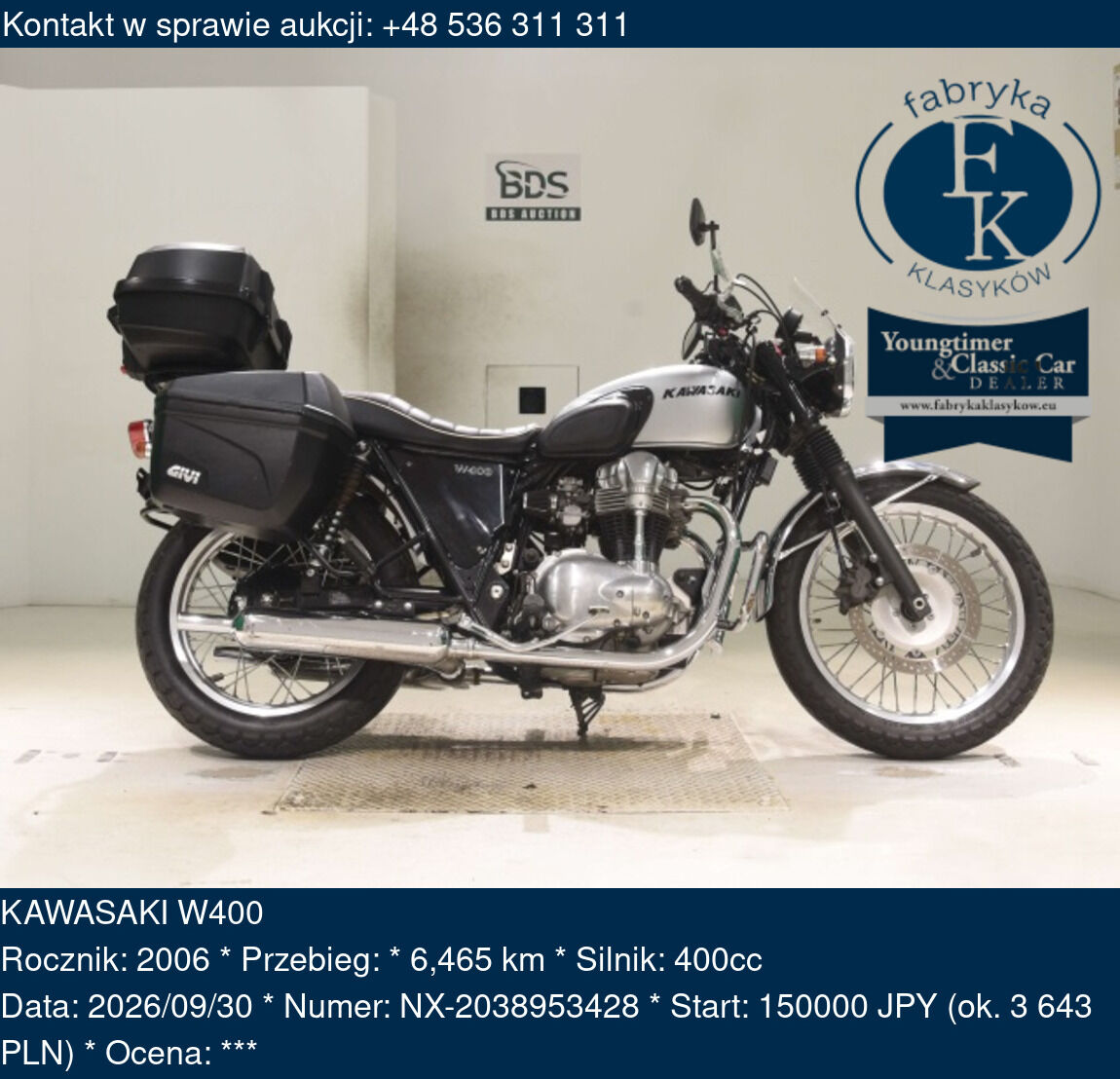 KAWASAKI W400 2006 - zdjęcie 2