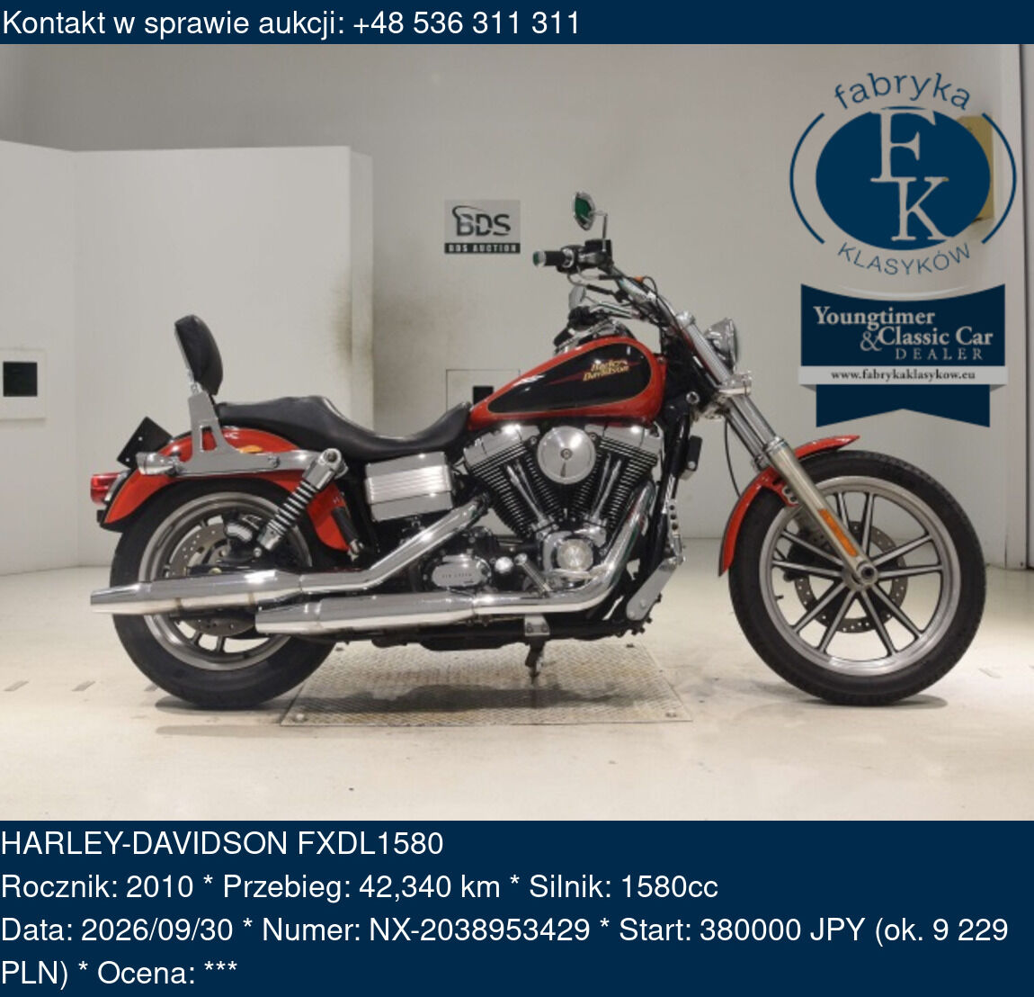 HARLEY-DAVIDSON FXDL1580 2010 - zdjęcie 2