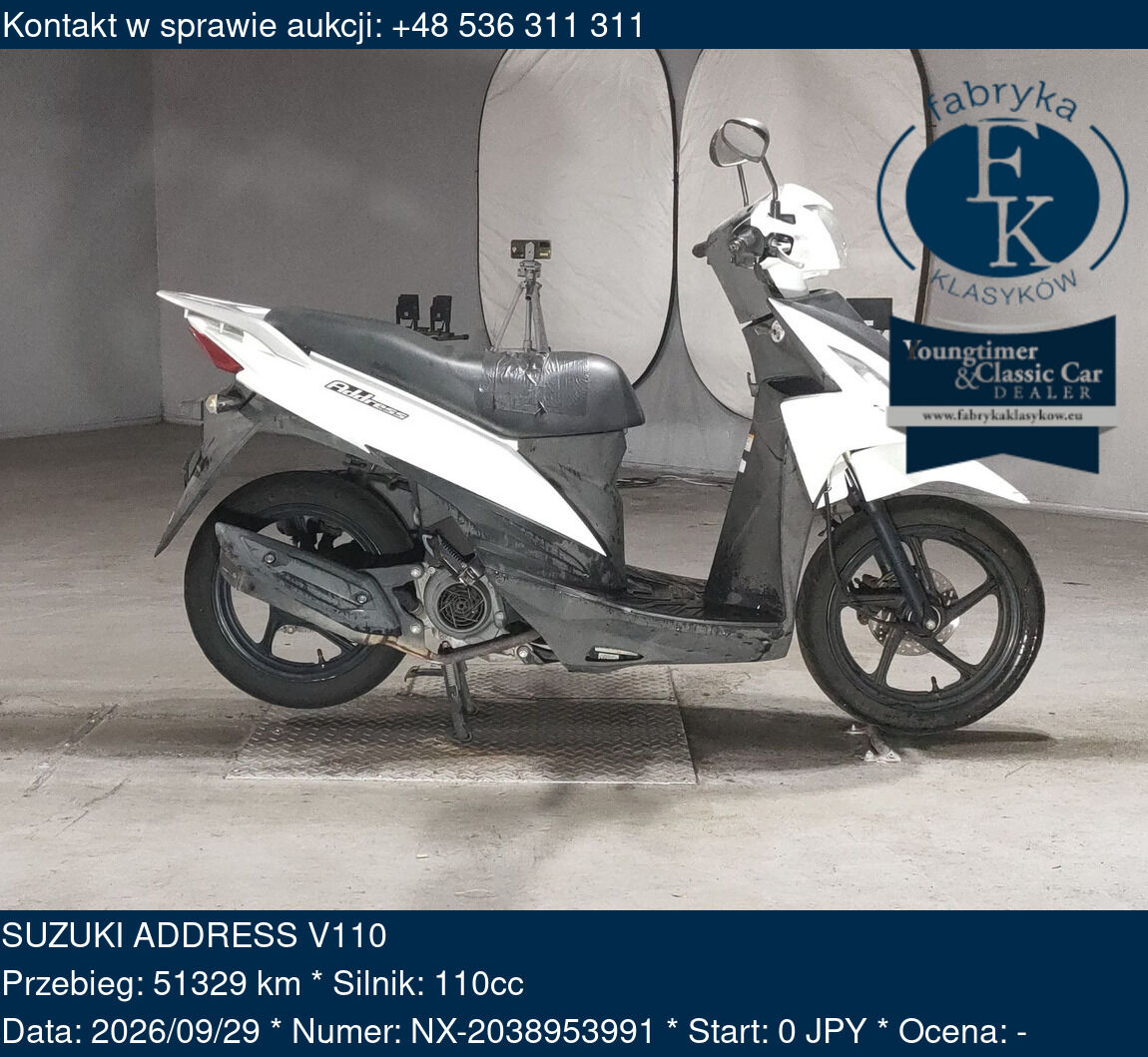 SUZUKI ADDRESS V110  - zdjęcie 2