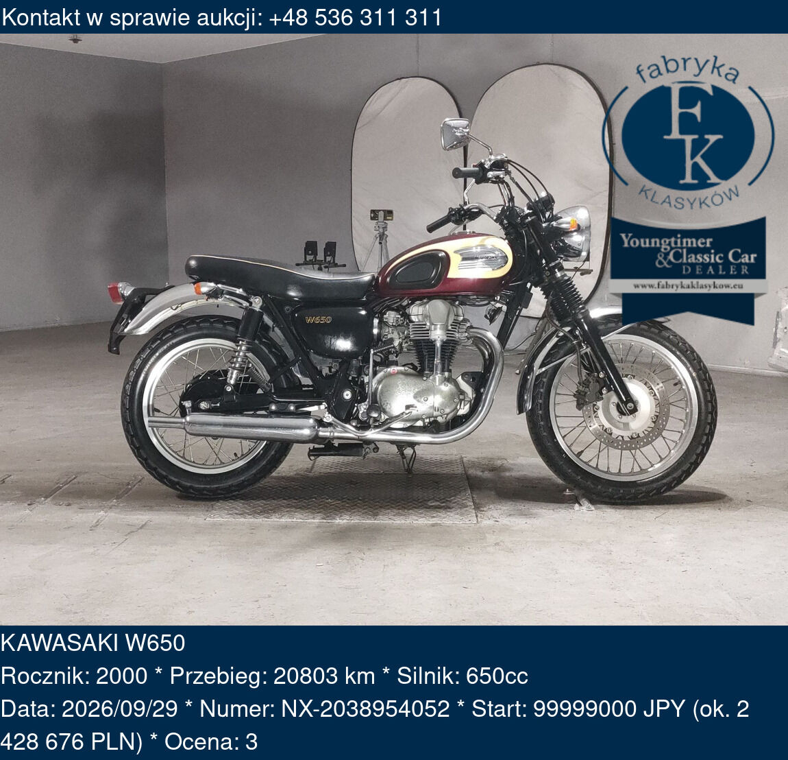 KAWASAKI W650 2000 - zdjęcie 2