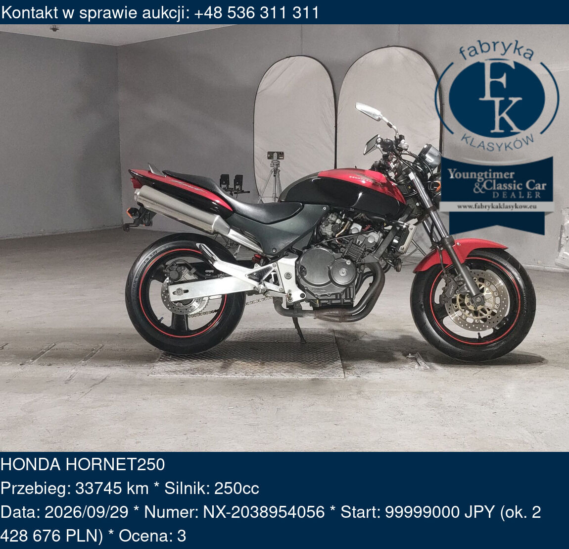 HONDA HORNET250  - zdjęcie 2