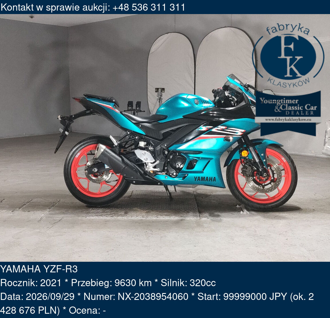 YAMAHA YZF-R3 2021 - zdjęcie 2