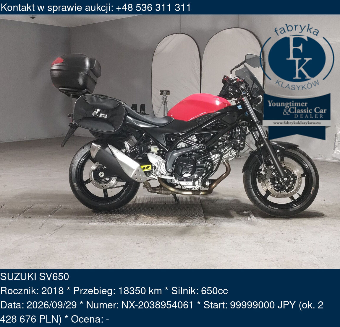 SUZUKI SV650 2018 - zdjęcie 2