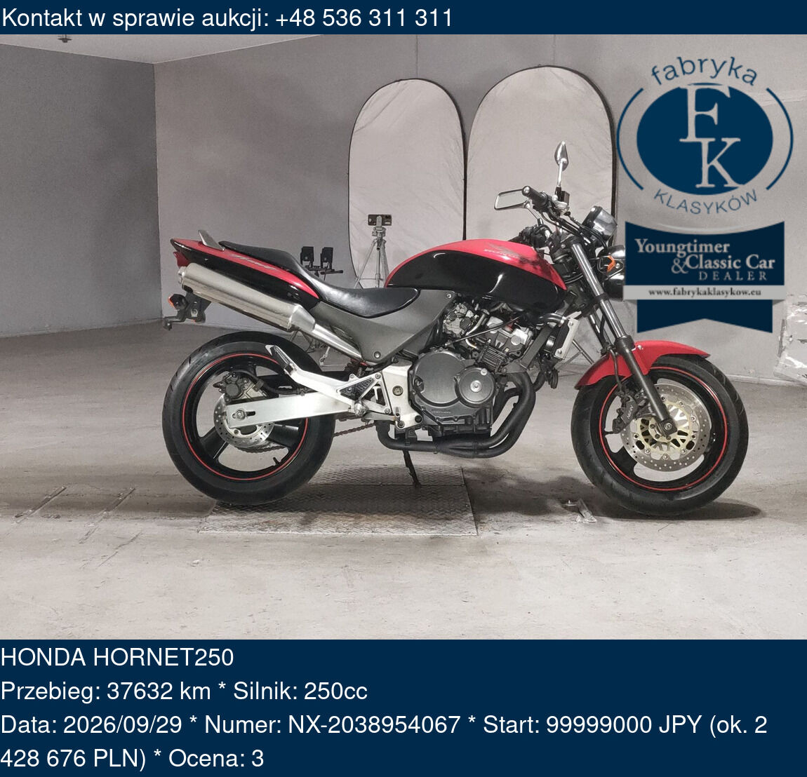 HONDA HORNET250  - zdjęcie 2