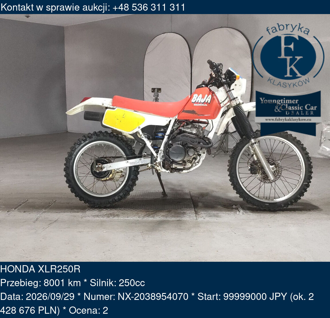 HONDA XLR250R  - zdjęcie 2