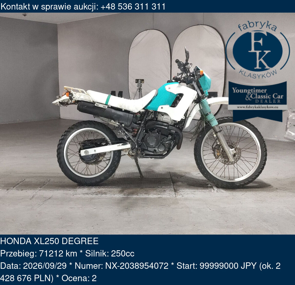 HONDA XL250 DEGREE  - zdjęcie 2