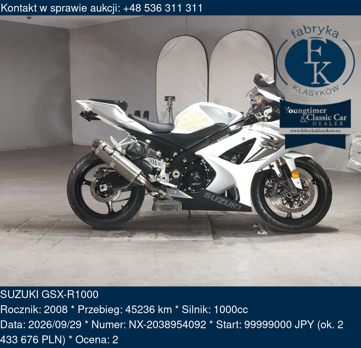 SUZUKI GSX-R1000 2008 - zdjęcie 2