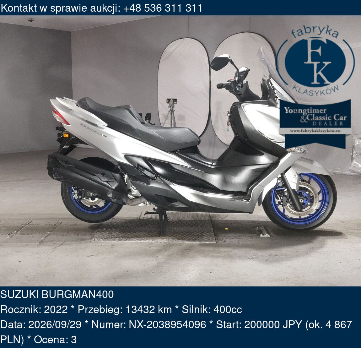 SUZUKI BURGMAN400 2022 - zdjęcie 2