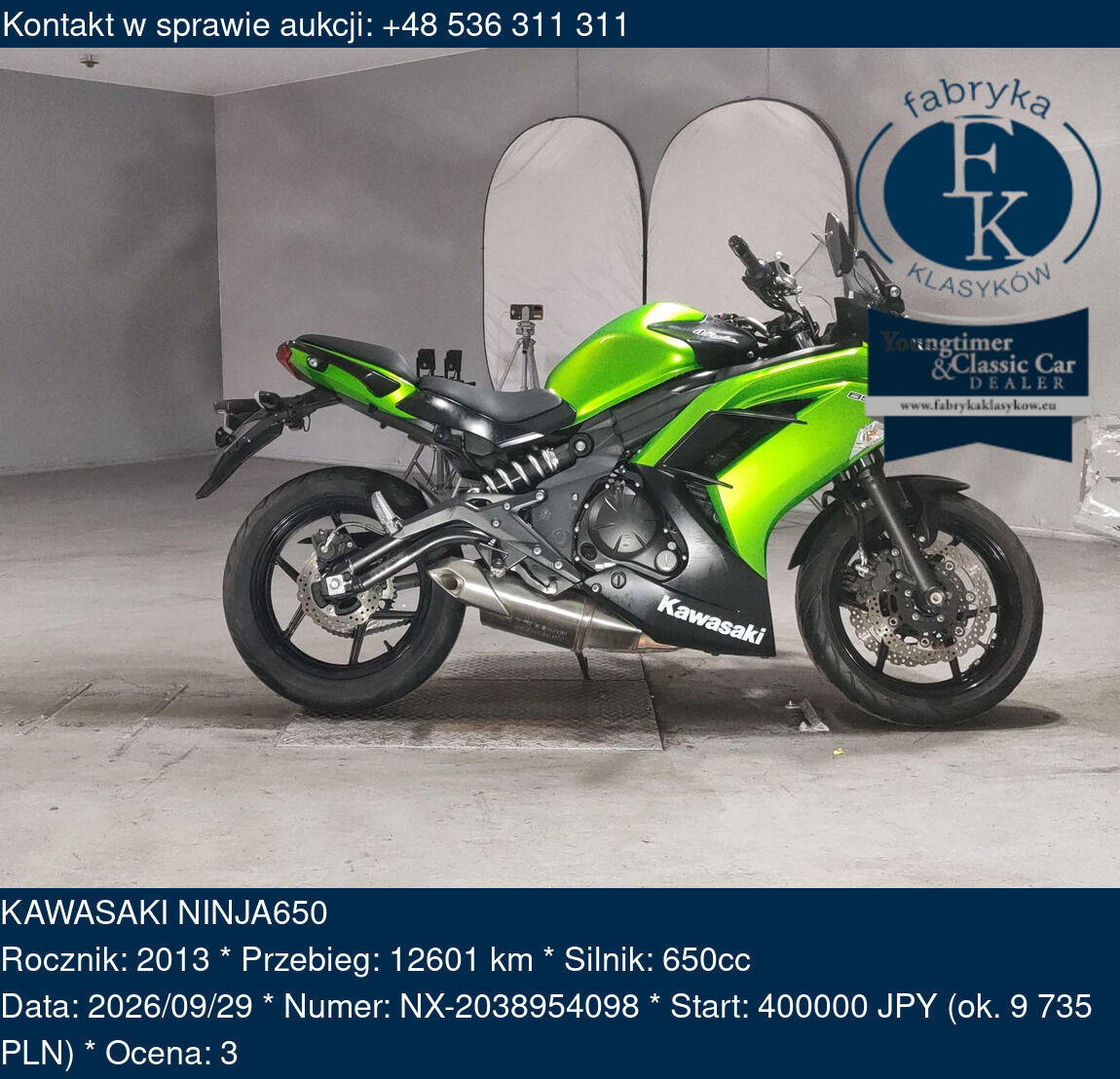 KAWASAKI NINJA650 2013 - zdjęcie 2