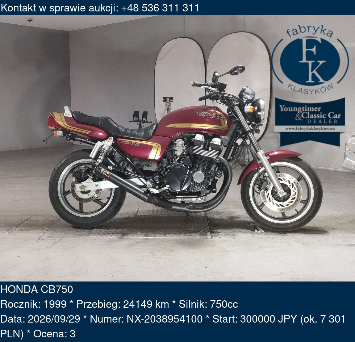 HONDA CB750 1999 - zdjęcie 2