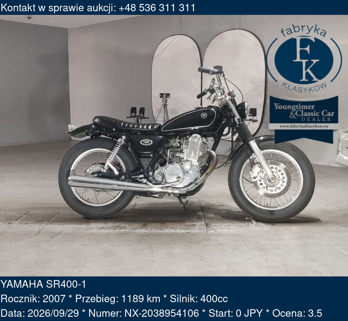 YAMAHA SR400-1 2007 - zdjęcie 2