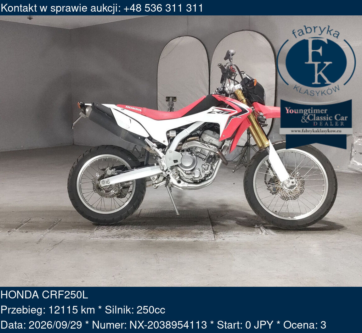 HONDA CRF250L  - zdjęcie 2