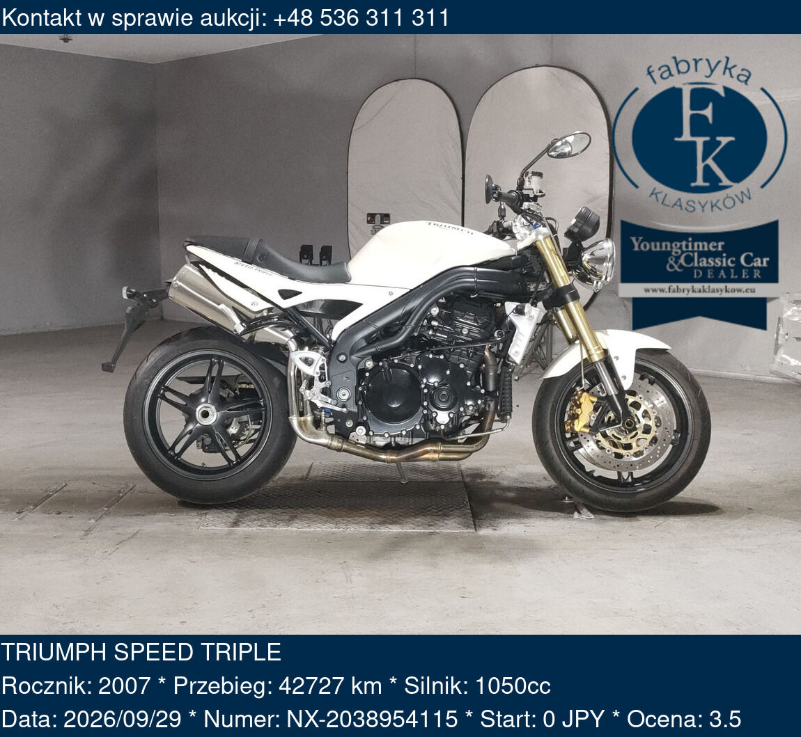 TRIUMPH SPEED TRIPLE 2007 - zdjęcie 2