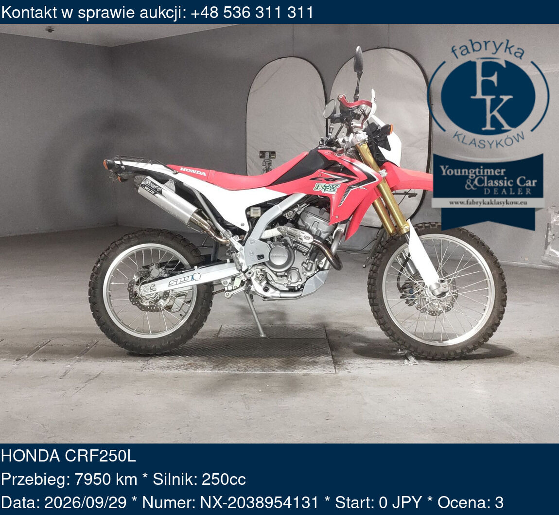 HONDA CRF250L - zdjęcie 2