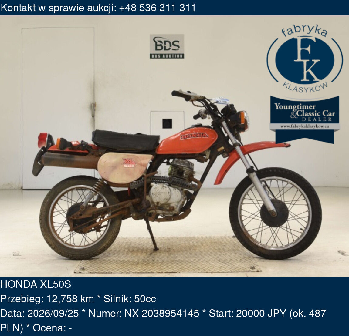 HONDA XL50S  - zdjęcie 2
