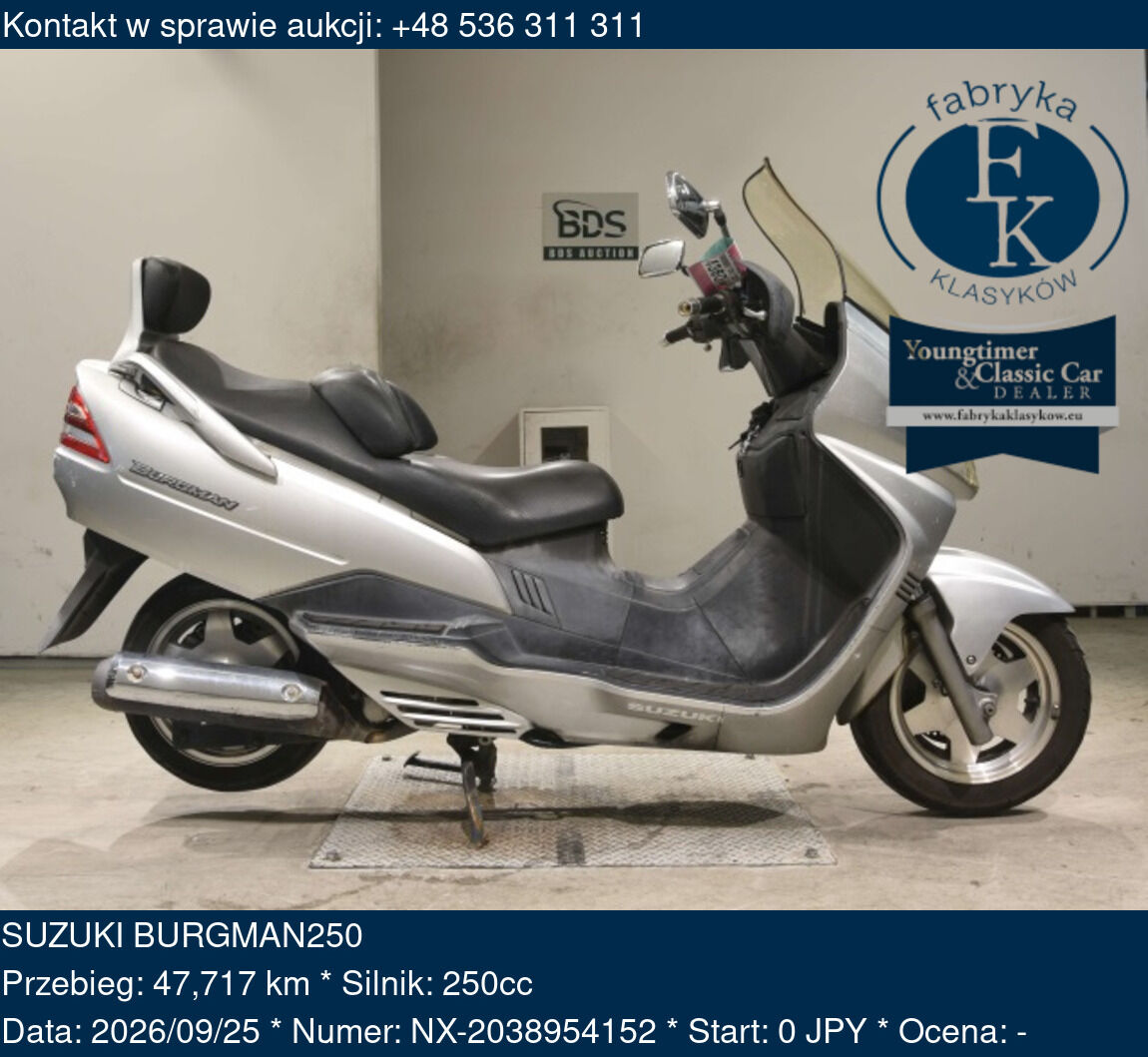 SUZUKI BURGMAN250  - zdjęcie 2