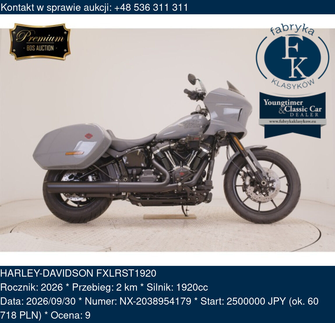 HARLEY-DAVIDSON FXLRST1920 2026 - zdjęcie 2