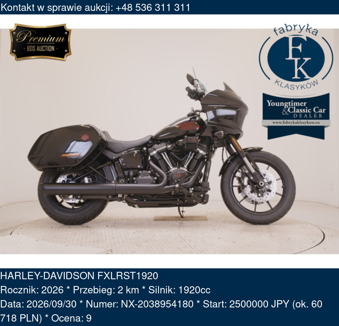 HARLEY-DAVIDSON FXLRST1920 2026 - zdjęcie 2