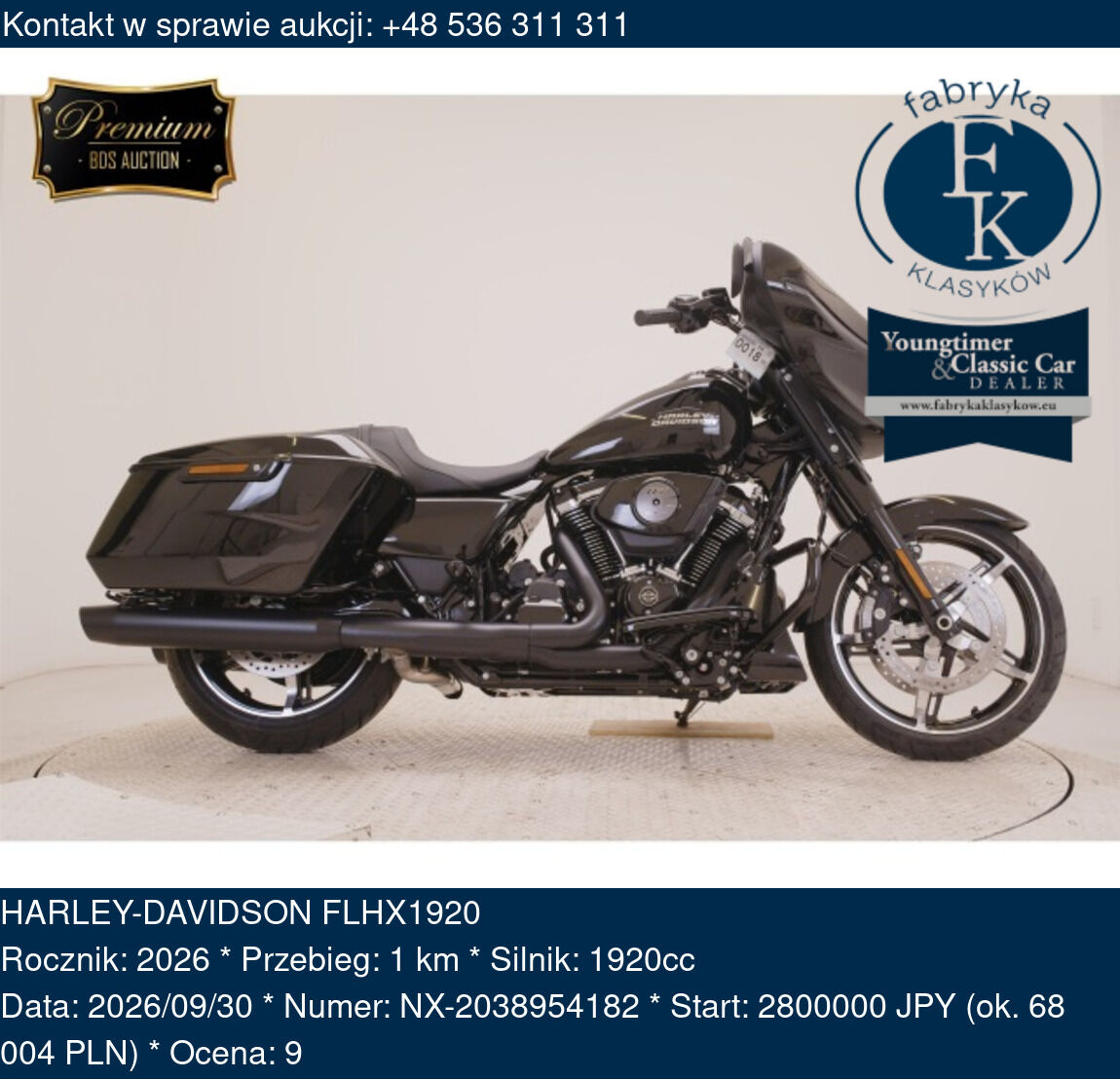 HARLEY-DAVIDSON FLHX1920 2026 - zdjęcie 2