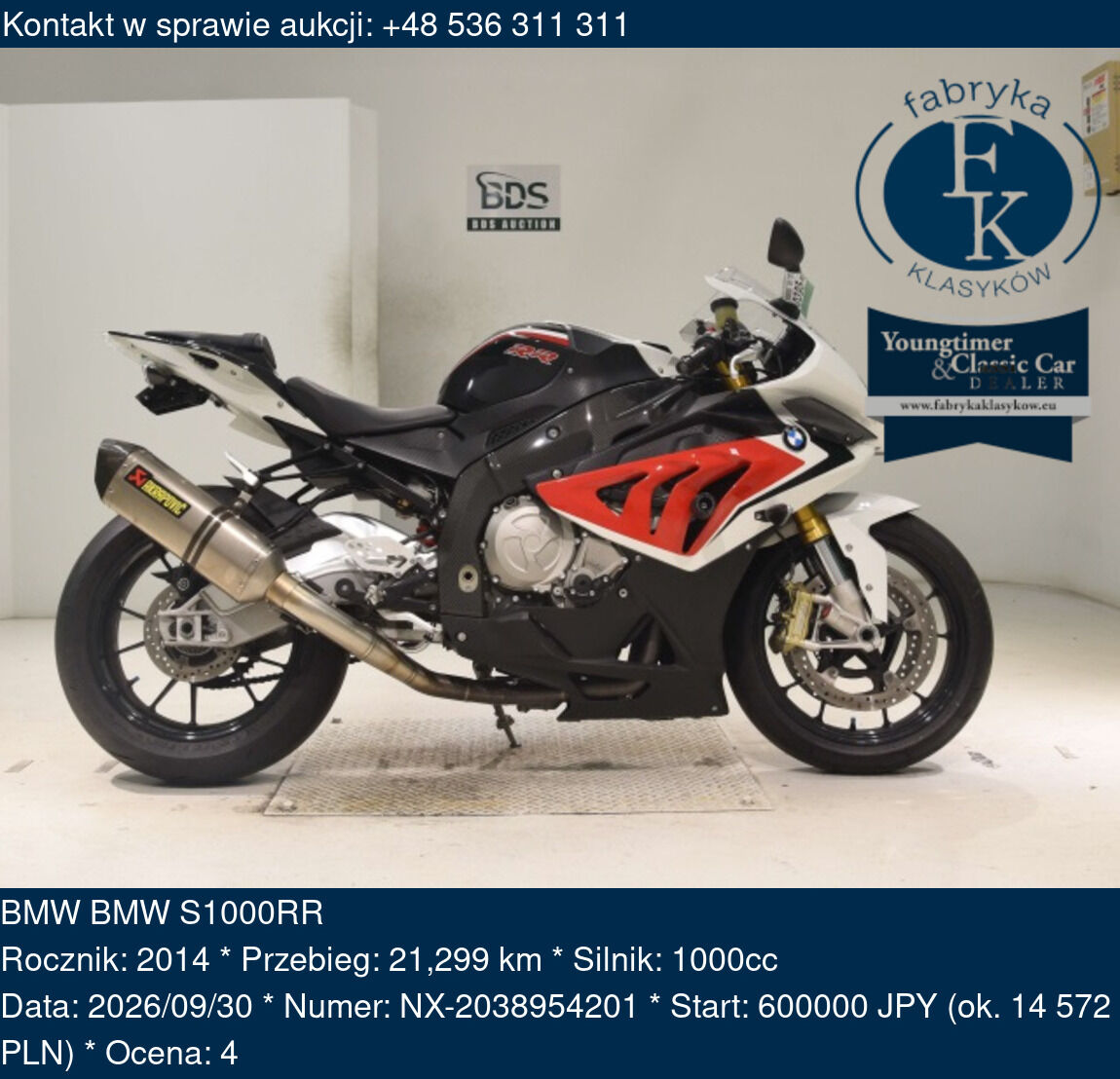BMW BMW S1000RR 2014 - zdjęcie 2
