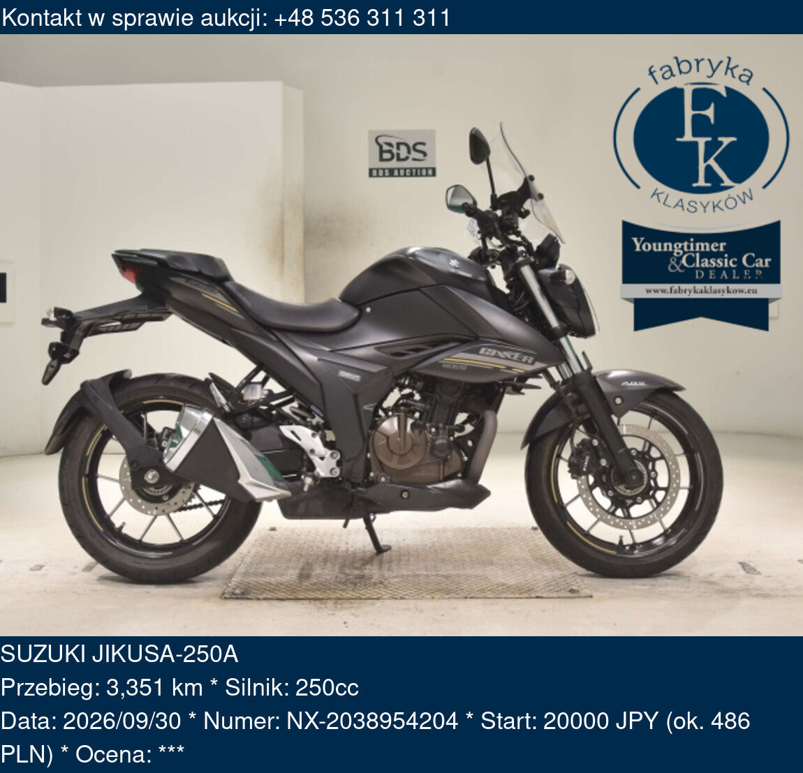 SUZUKI JIKUSA-250A  - zdjęcie 2