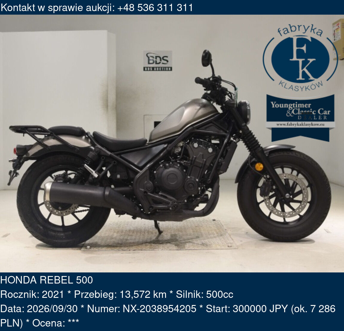HONDA REBEL 500 2021 - zdjęcie 2