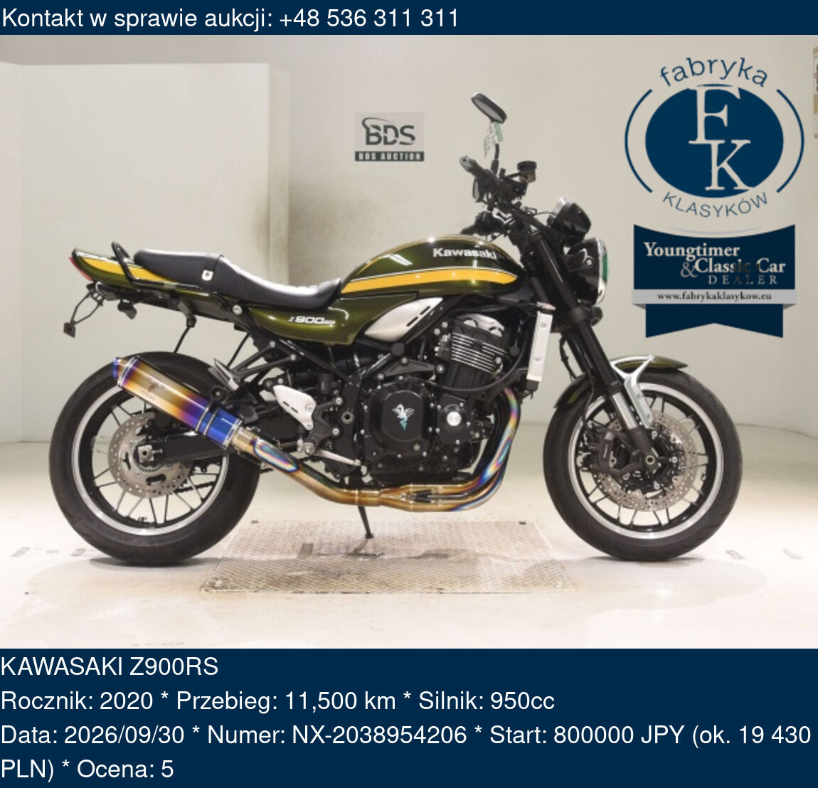 KAWASAKI Z900RS 2020 - zdjęcie 2