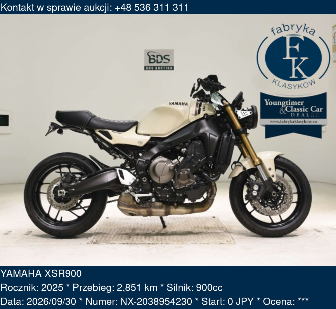 YAMAHA XSR900 2025 - zdjęcie 2