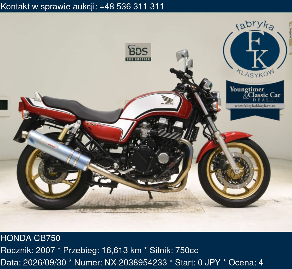 HONDA CB750 2007 - zdjęcie 2