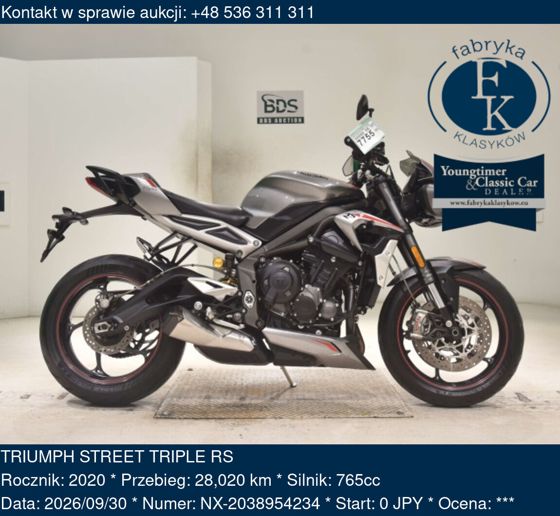 TRIUMPH STREET TRIPLE RS 2020 - zdjęcie 2