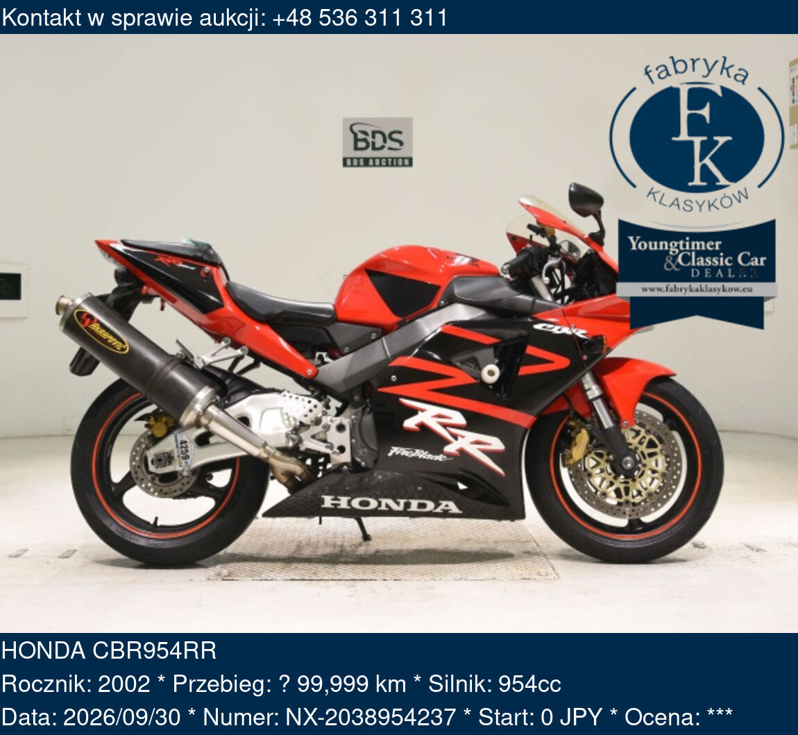 HONDA CBR954RR 2002 - zdjęcie 2