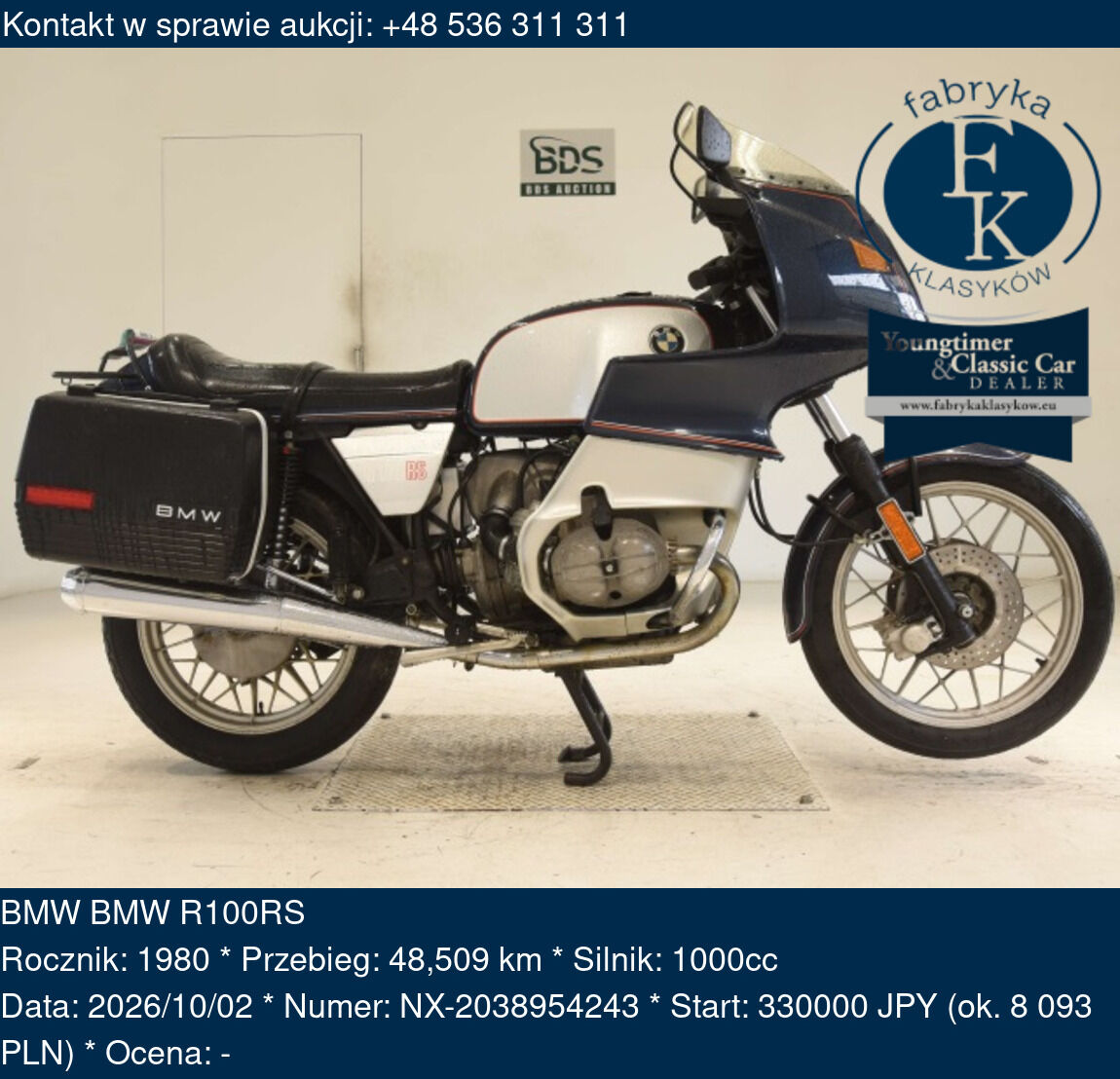 BMW BMW R100RS 1980 - zdjęcie 2