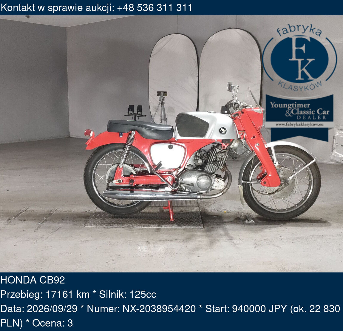 HONDA CB92  - zdjęcie 2