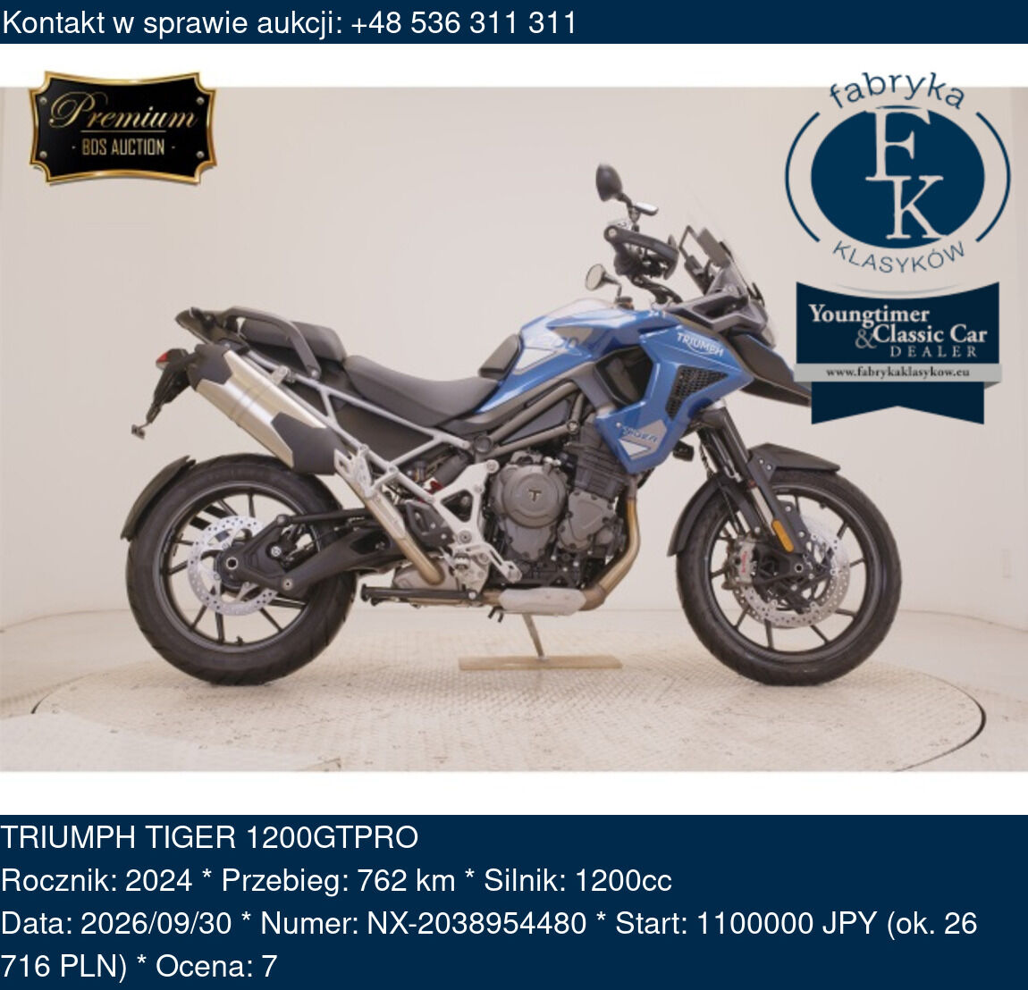TRIUMPH TIGER 1200GTPRO 2024 - zdjęcie 2