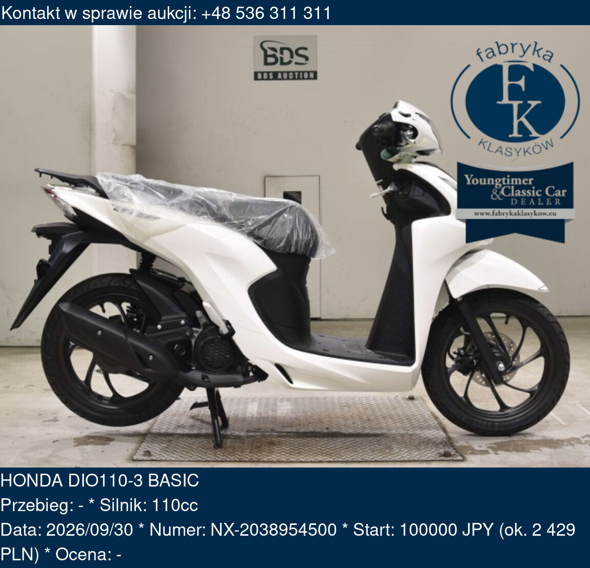 HONDA DIO110-3 BASIC  - zdjęcie 2