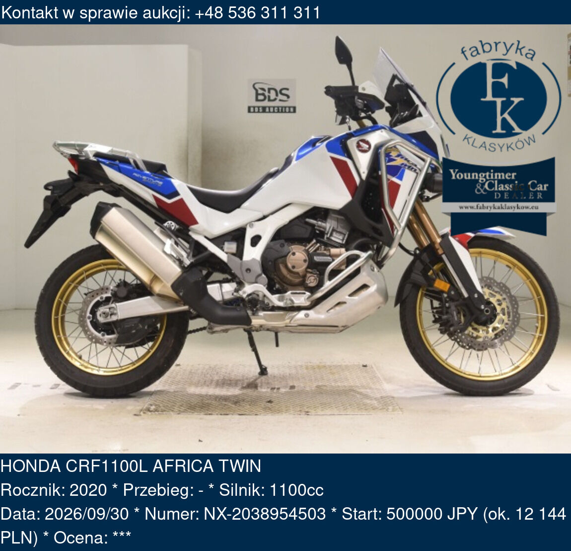 HONDA CRF1100L AFRICA TWIN 2020 - zdjęcie 2