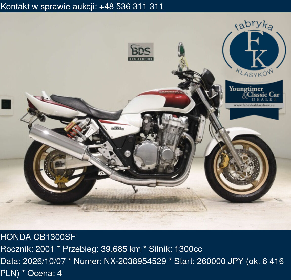 HONDA CB1300SF 2001 - zdjęcie 2
