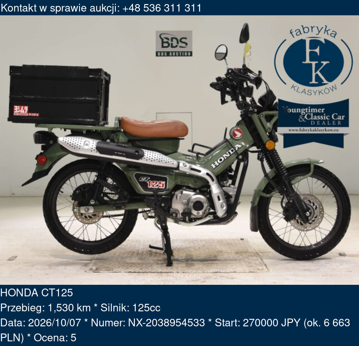 HONDA CT125  - zdjęcie 2