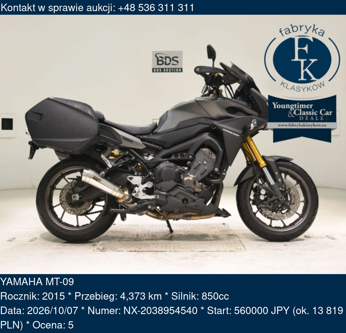 YAMAHA MT-09 2015 - zdjęcie 2