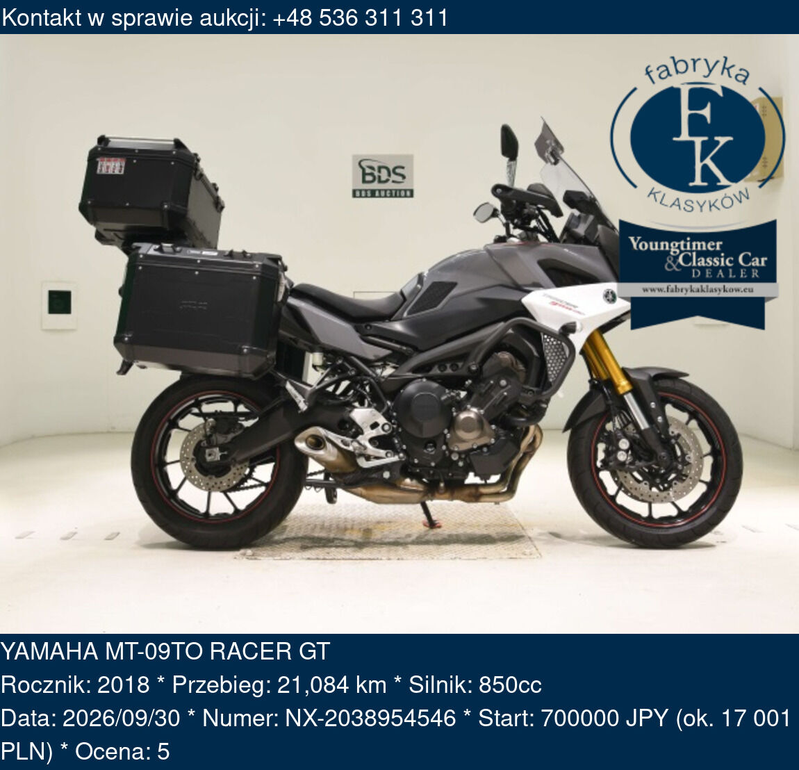 YAMAHA MT-09TO RACER GT 2018 - zdjęcie 2