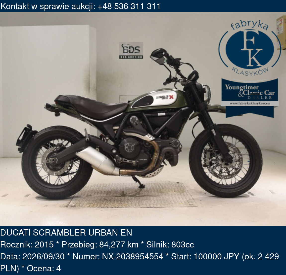 DUCATI SCRAMBLER URBAN EN 2015 - zdjęcie 2
